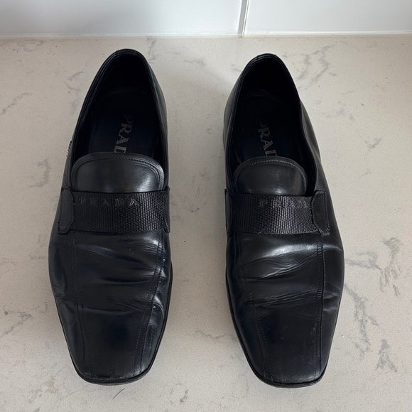 Prada Other - Prada Men's Elegant Black Slip-On Loafers